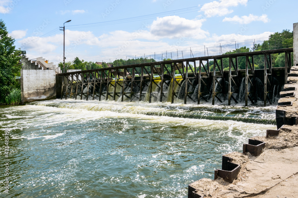 Obraz premium Small river dam