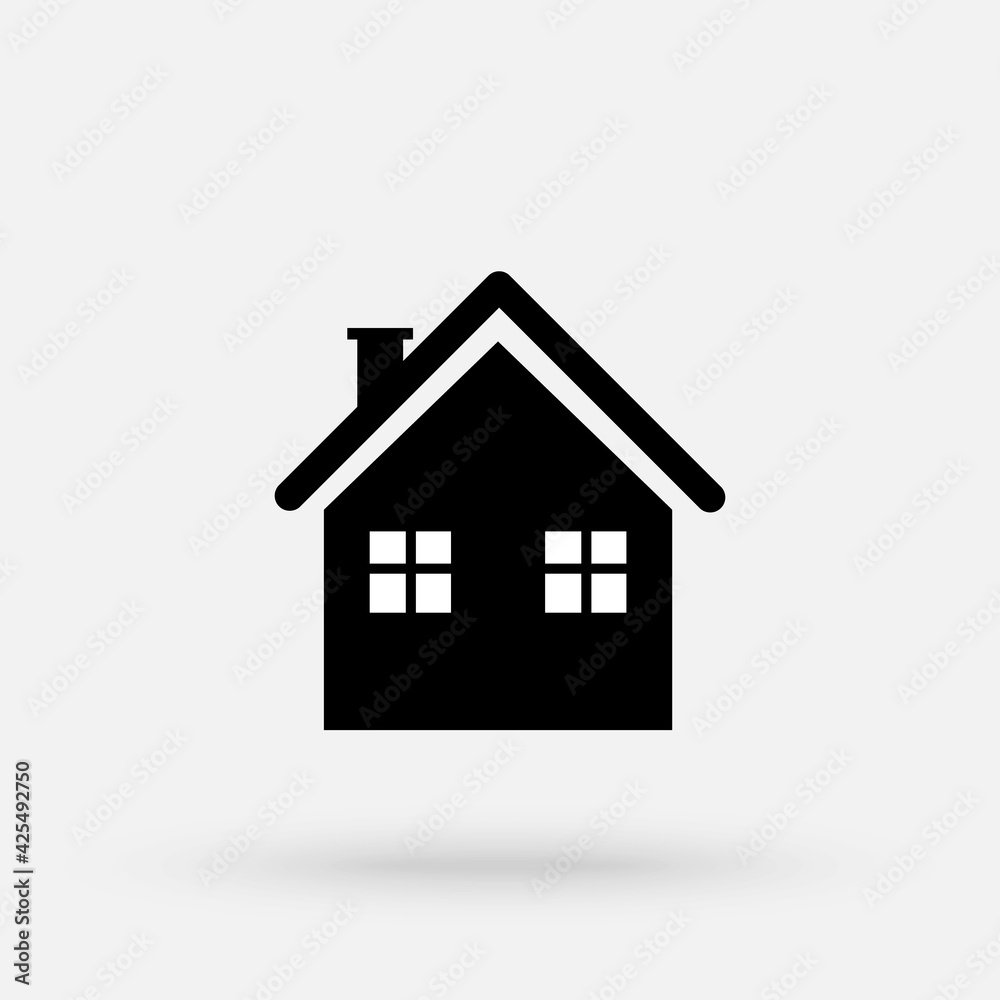 Small house. Icon Vector. Simple flat symbol. Vector simple modern icon design illustration. Small house. Icon Vector. Simple flat symbol. Vector simple modern icon design illustration.