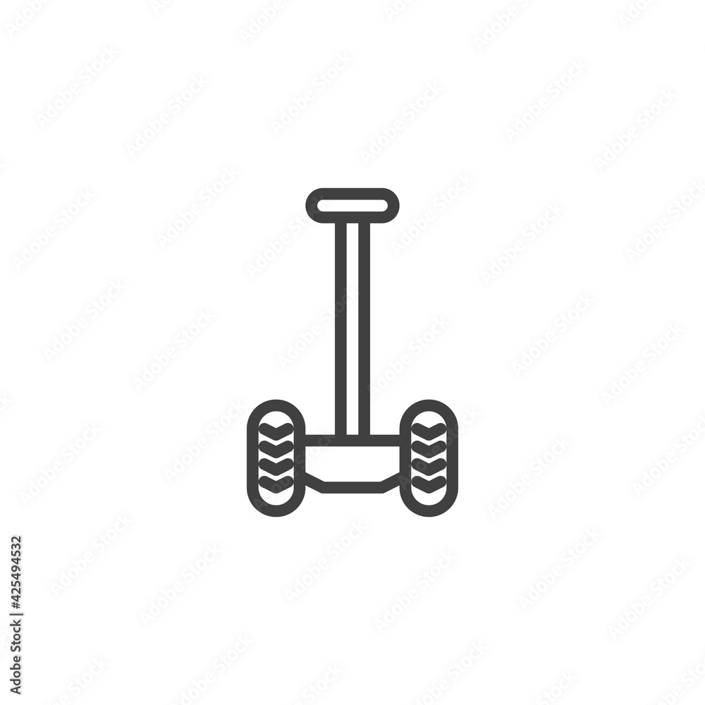 Electric segway line icon Electric segway line icon