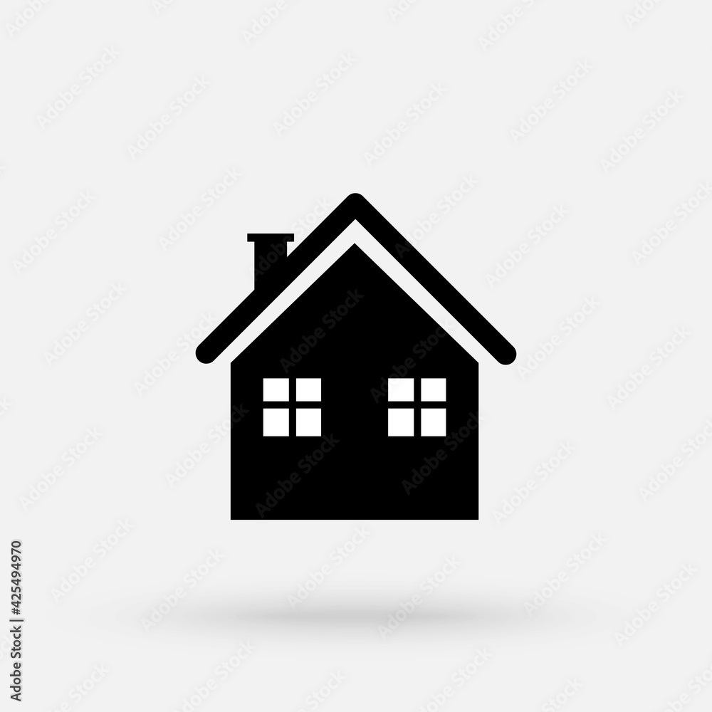 Small house. Icon. Simple flat symbol. simple modern icon design illustration.
