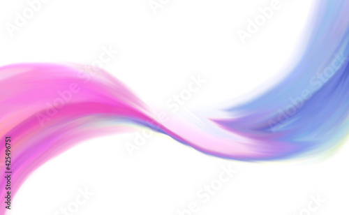 白の背景にピンクと水色のパステルカラーの煙の抽象的なテクスチャ。