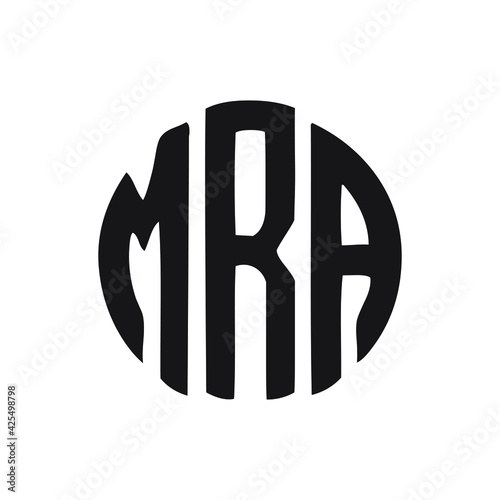 MRA letter logo design icon photo