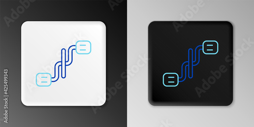 Line Bicycle pedals icon isolated on grey background. Colorful outline concept. Vector