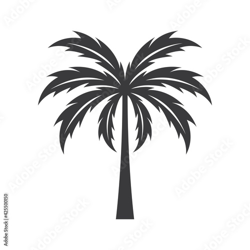 Palm tree logo images illustration