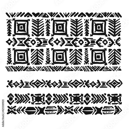 Ethnic handmade ornament, background for your design