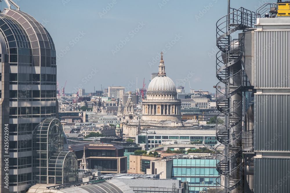 London cityscape including St. Paul's Cathedral