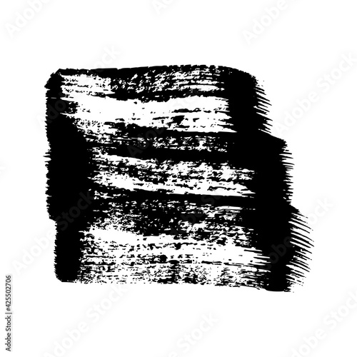 Black grunge brush stroke