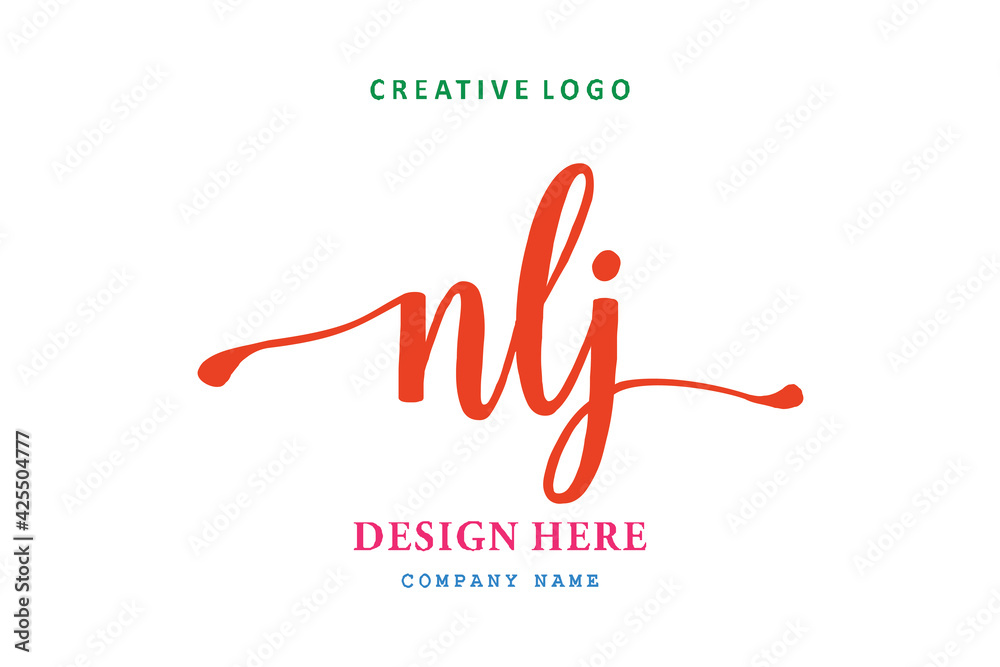 NLJ lettering logo is simple, easy to understand and authoritative