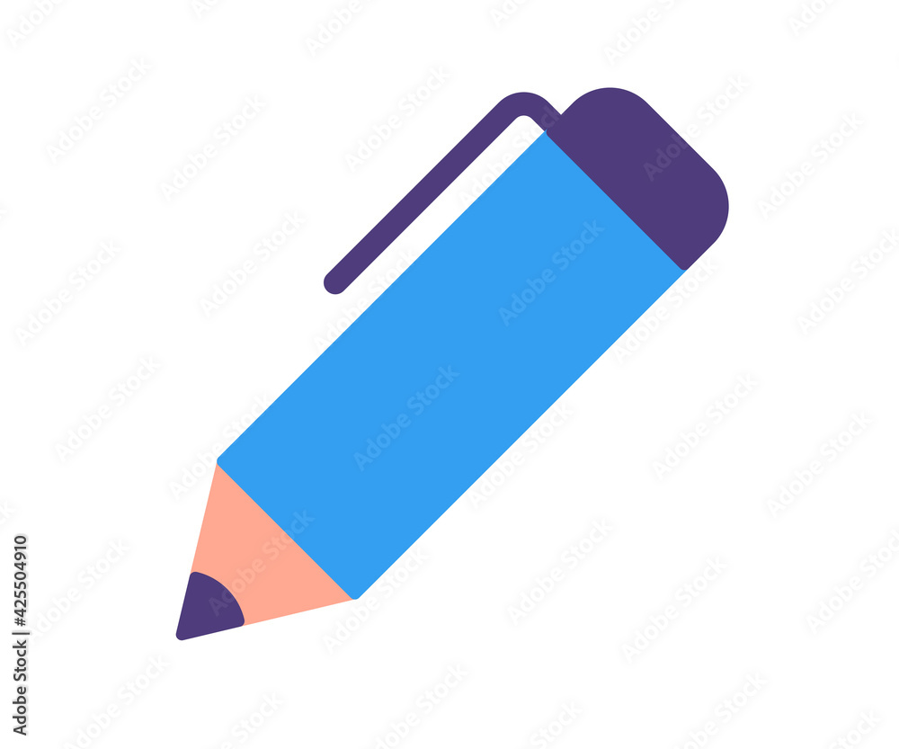 pencil pen write single isolated icon with flat style pencil pen write single isolated icon with flat style