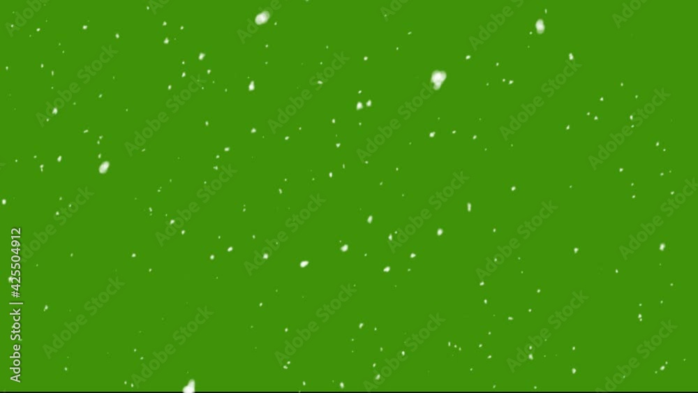Slow down Winter Snow, Falling snow animation loop green screen background Slow down Winter Snow, Falling snow animation loop green screen background