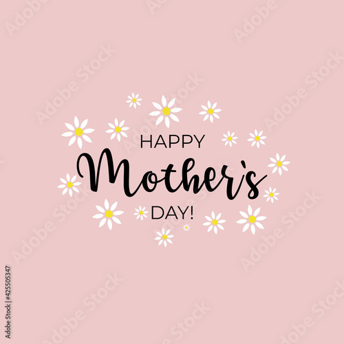 Happy Mother's Day with flowers