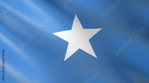 Flag of The Somalia. Flag's footages are rendered in real 3D software. Perfect for TV, Movies, social, HUD, presentations, webs etc.