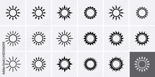 Sun Icons set.