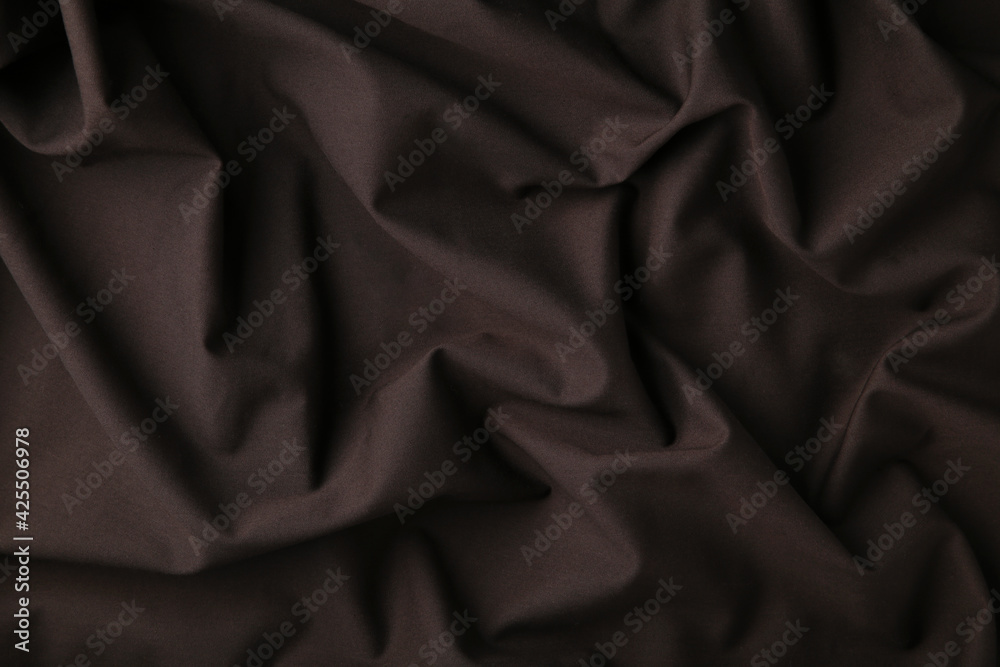 Brown satin fabric background for your text Brown satin fabric background for your text