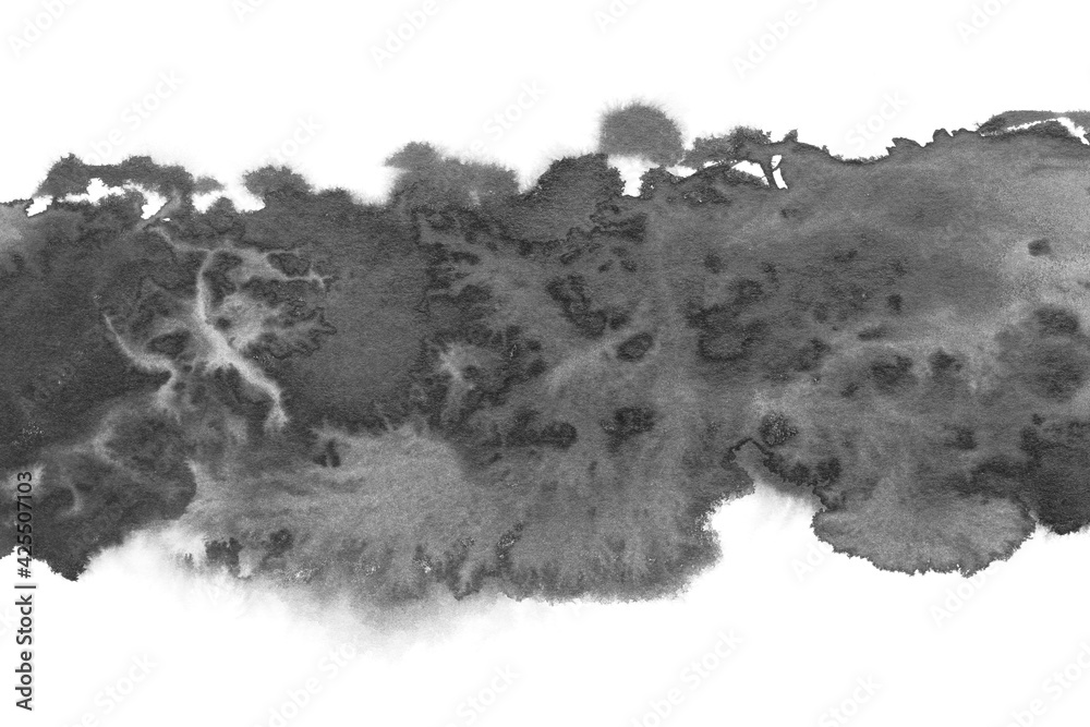 Fototapeta premium 水墨 抽象 墨絵 水彩 背景