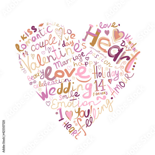 Valentine heart sketch for your design