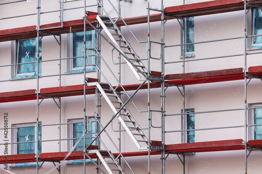 Baugerüst an einer Fassade