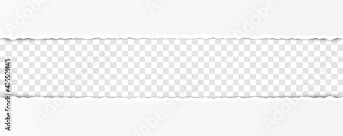 vector torn paper with ripped edges with space for your text	

