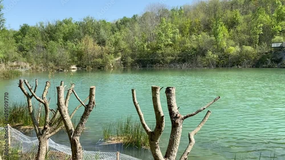 Lac du parc de l'Ermitage Sainte-Catherine à Lormont, Gironde