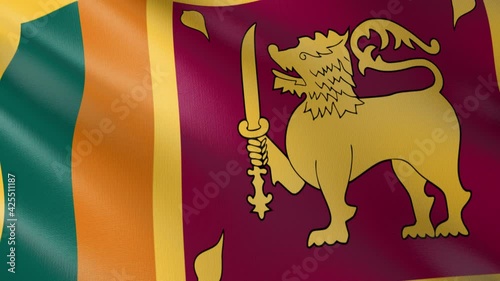 Flag of The Sri Lanka. Flag's footages are rendered in real 3D software. Perfect for TV, Movies, social, HUD, presentations, webs etc.