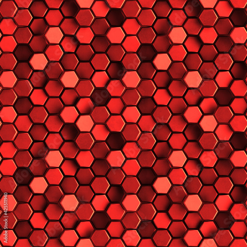 Seamless pattern of red con...
