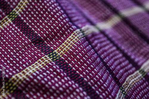 purple fabric texture warp and weft macro