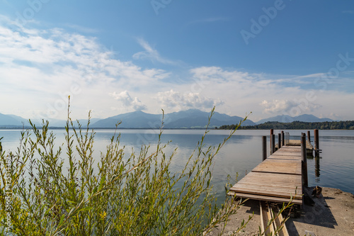 lake Chiemsee in the bavarian alps in Germany