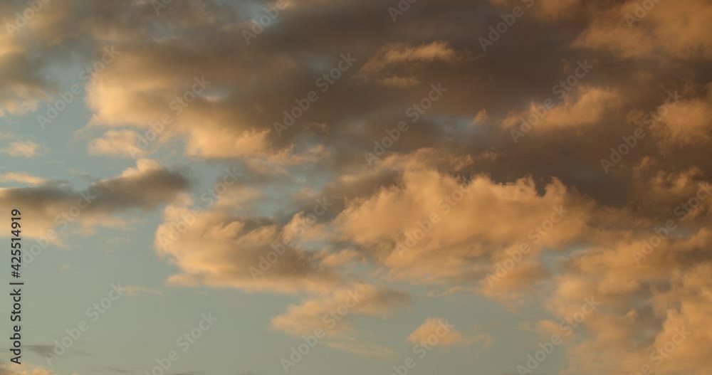 Orange Clouds at Sunset Close Up Orange Clouds at Sunset Close Up
