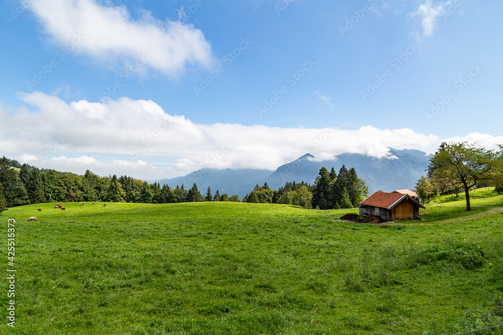 chiemgau alps in Bavaria Germany chiemgau alps in Bavaria Germany