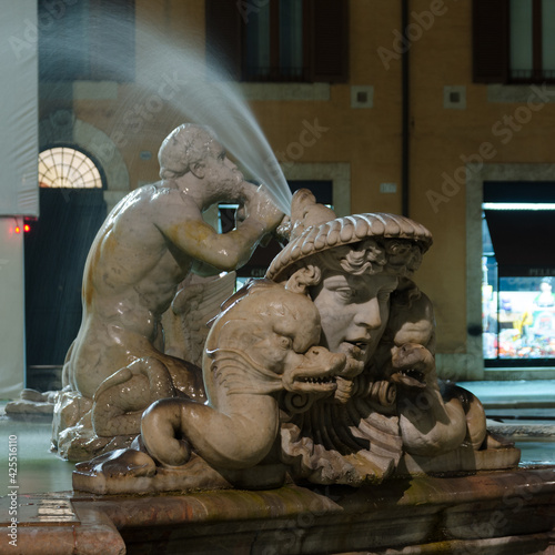 fountain in the center of Rome.Navona