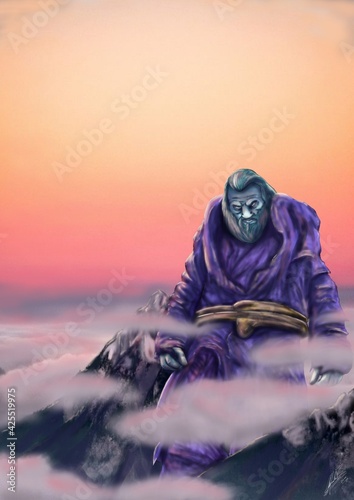 Cuadro en lienzo ymir dios nórdico primigenio creador del mundo