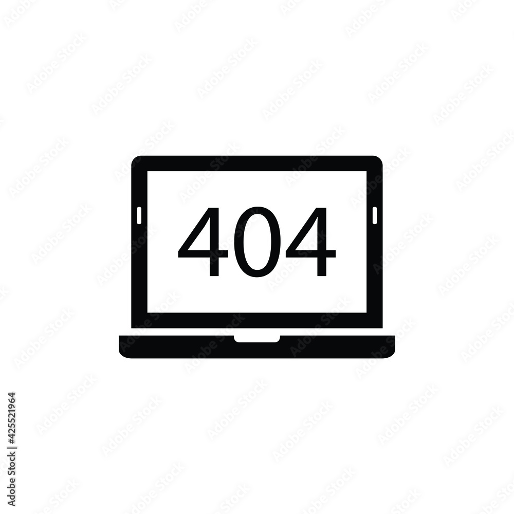 404 error icon. page not found