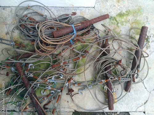 close up of a fishing net