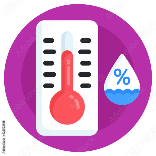 
An icon design of temperature humidity 

