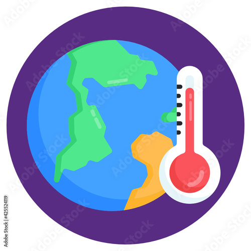 
A trendy vector design of global warming 

