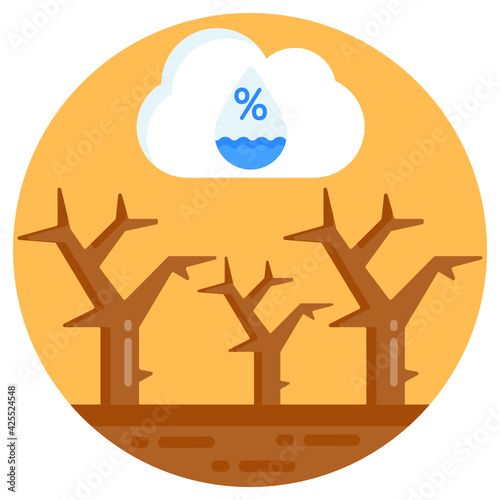 
Trendy vector design of weather humidity 

