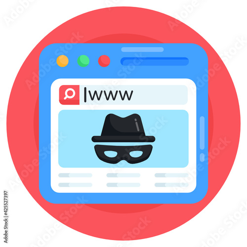 
Web hacking icon isolated on pink background 

