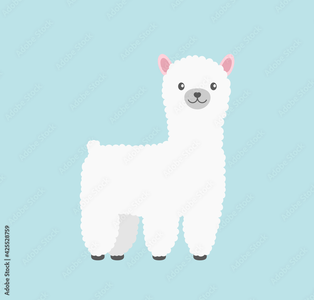 Fototapeta premium llama animal icon