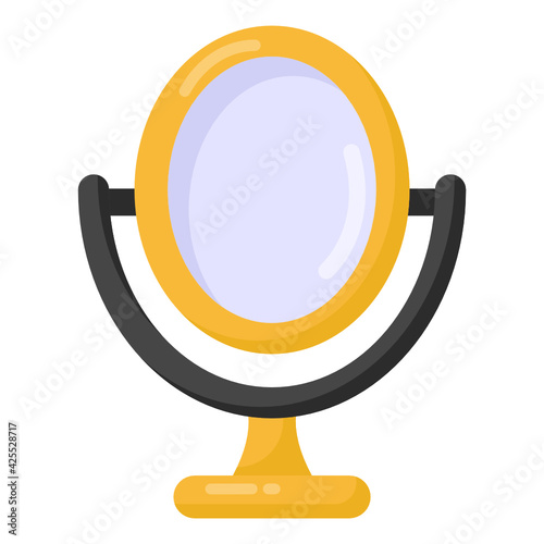 
A unique design vector of vanity mirror 

