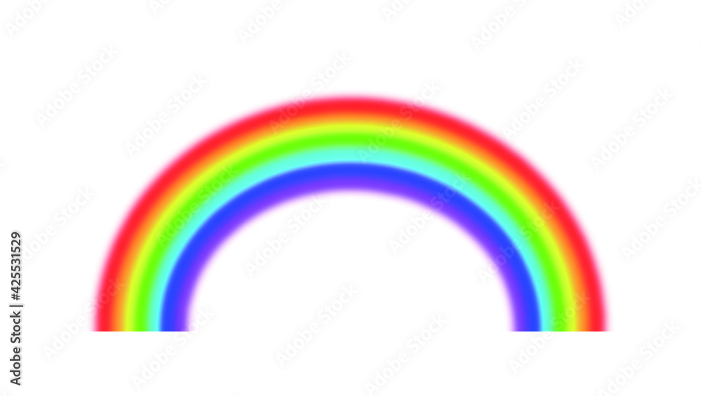 Rainbow design illustration material Rainbow design illustration material