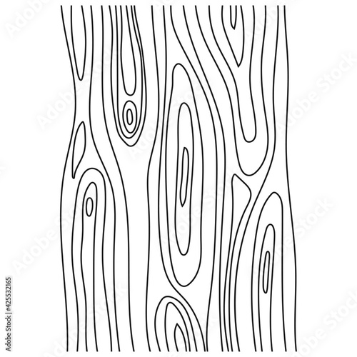 Wood texture vector illustration isolated on a white background.
