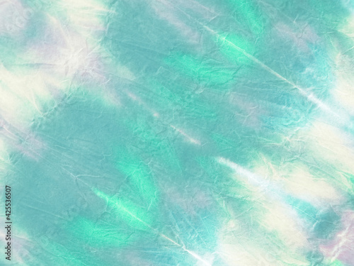 Tie Dye Picture. Dyed White Aquarelle. Creative
