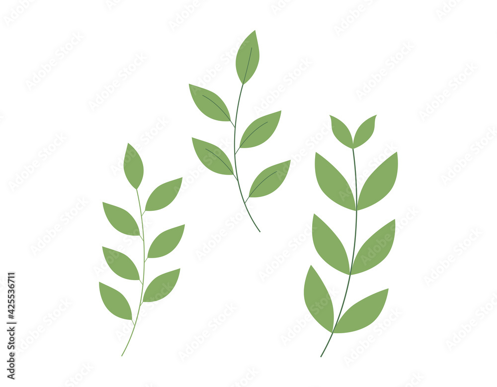 北欧風の草 ベクターイラスト 北欧風の草 ベクターイラスト
