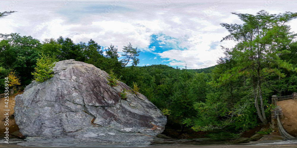 Balance Rock overlooks the Trough Creek Gorge