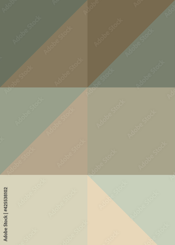 Fototapeta premium Abstract color Low-Polygones Generative Art background illustration