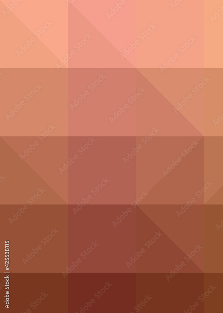 Fototapeta premium Abstract color Low-Polygones Generative Art background illustration