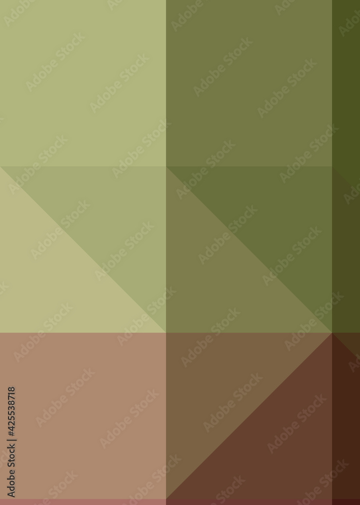 Fototapeta premium Abstract color Low-Polygones Generative Art background illustration