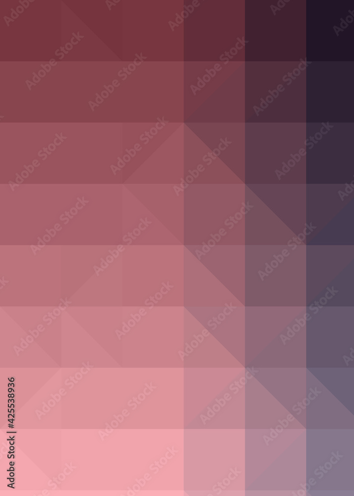 Abstract color Low-Polygones Generative Art background illustration