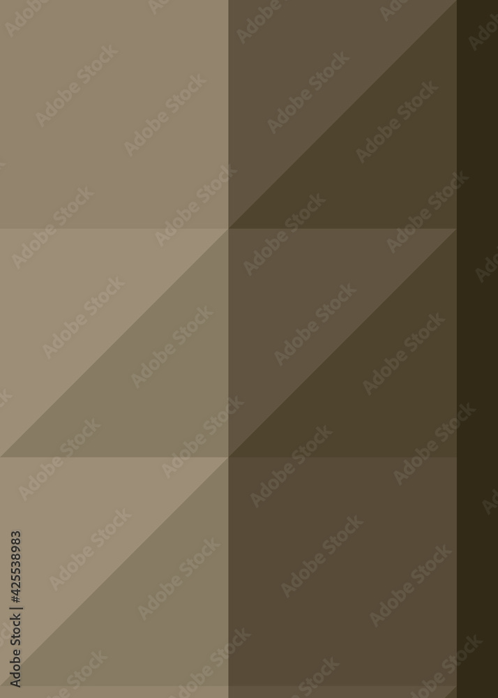 Abstract color Low-Polygones Generative Art background illustration