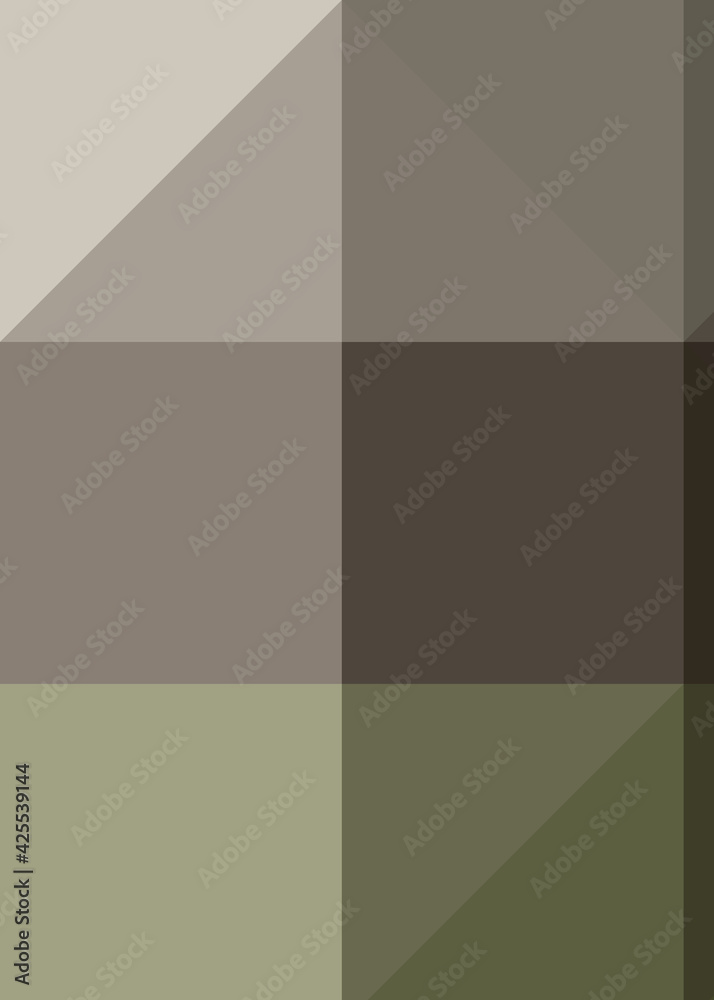 Abstract color Low-Polygones Generative Art background illustration